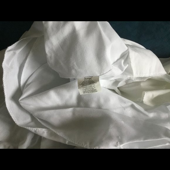White Bedskirt Double/Full Bed Size 14” Drop - Picture 2 of 6